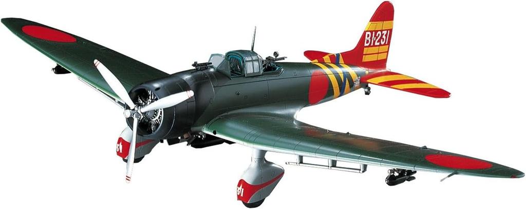 Hasegawa Japanese Navy Aichi D3A1 Type 99 Carrier Bomber Model 11 Plastic Model Kit JT55 1/48