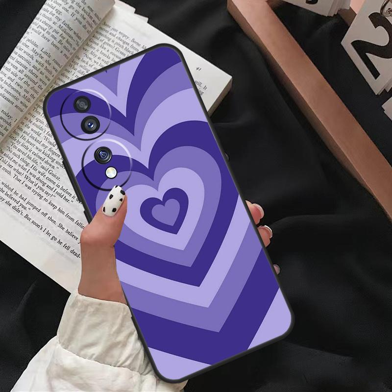 Фиолетовый эстетичный Чехол For Honor Magic 7 Lite 6 8 Pro Для Honor 200 400 50 70 90 X8c X8b X9a X9b X9c X9d Win RT