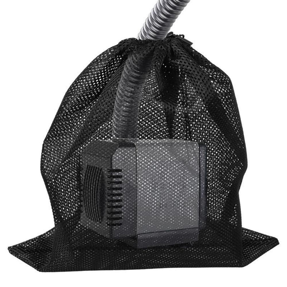 High Flow Pump Barrier Bag Drawstring Closure Pond Filter Bag Aquarium Filtration