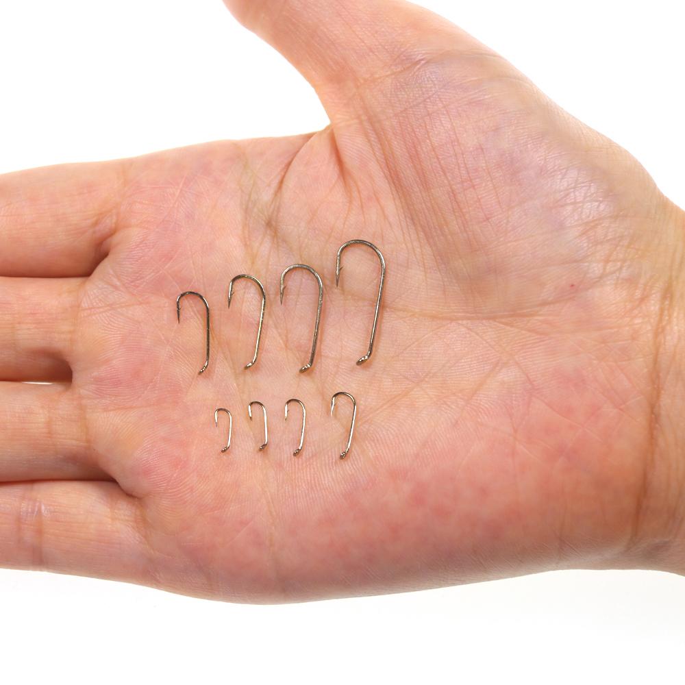 50 шт/100 шт стандартный 1X длинный цевье крючок для ловли мушек сухой и мокрой наживки для нимф и креветок ручейников куколка стример крючок для вязания мушек рыболовный крючок