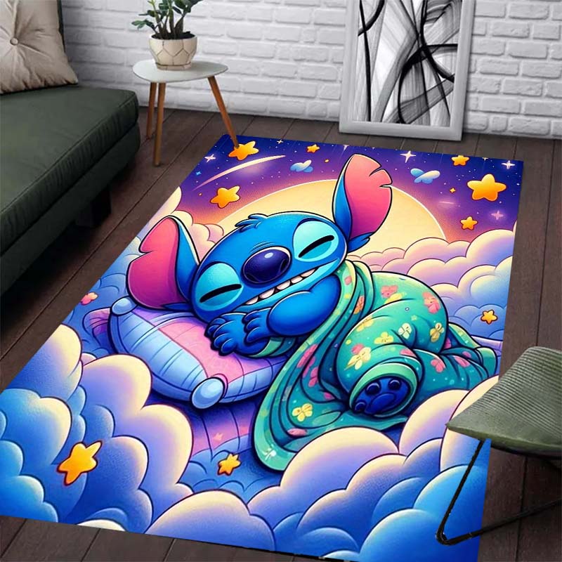 Stitch Pattern Carpet for Sleeping By The Sea - Slip-resistant Kitchen, Outdoor Carpet Home and Bedroom Decor Item Birthday Gift