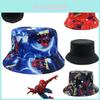Европейская и американская мультяшная панама из хлопка с принтом Человека-паука, солнцезащитная шляпа