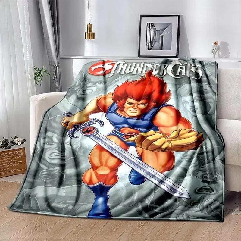 Fashion Cartoon Thundercats Printed Blanket Picnic Blankets Warm Blanket Soft and Comfortable Blanket Home Travel Birthday Gifts