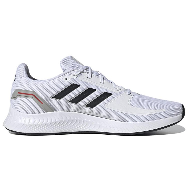 Adidas Runfalcon 2.0 Comfortable Versatile Fabric Shock Absorbing Durable Low Top Casual Running Shoes Men Sneakers White Black GV9552