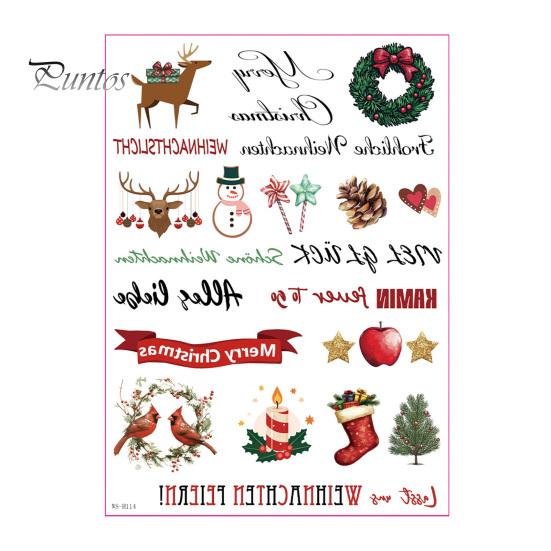 Waterproof Candle Transfer Paper Christmas Stickers, DIY Holiday Craft Supplies, Art Decorative Decals for Making And Festive Home Decor Atmospheric