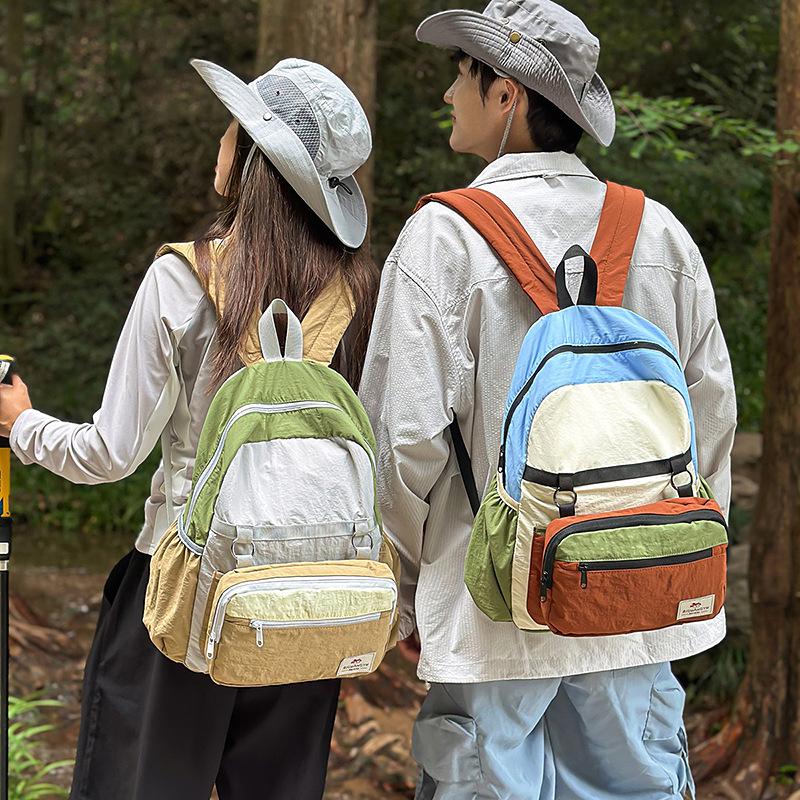 Новый легкий спортивный рюкзак Mountain Series Color Block — дышащий, складной, идеально подходит для путешествий и альпинизма.
