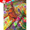 Diamond Embroidery Full Display Cat Full Square/round 5d Diamond Painting Animal Diamond