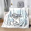 Simon's cat Flannel Blanket Soft Warm All-Season Throw, Design for Camping, Car Travel, Hiking Sofa, Bed, Office Perfect Gift for Parties