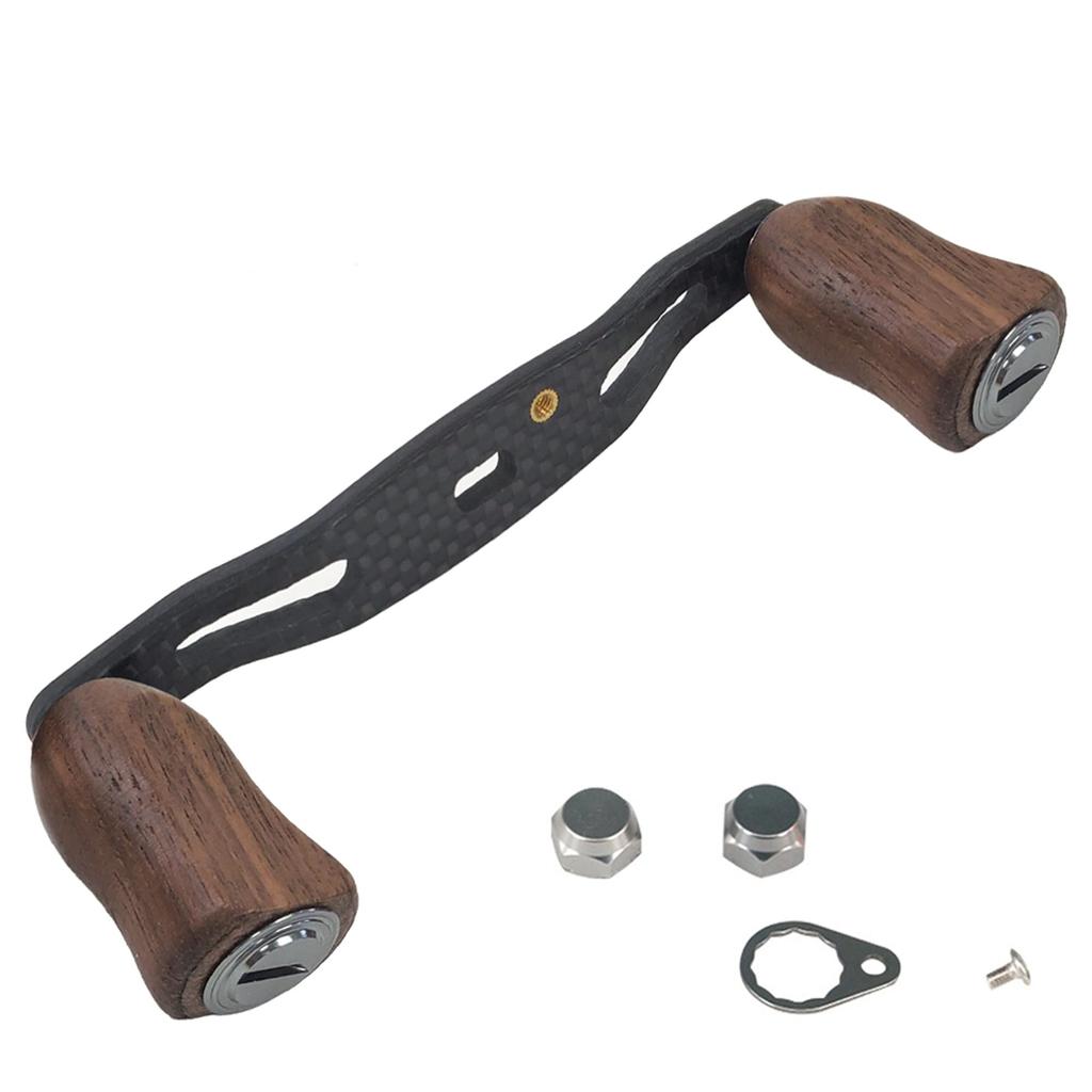 VISPREA Reel Carbon Parts Bait Reel Handle 95mm Crank Carbon Shimano Daiwa Daiwa Abu Garcia Custom Parts Replacement 95MM YU218,