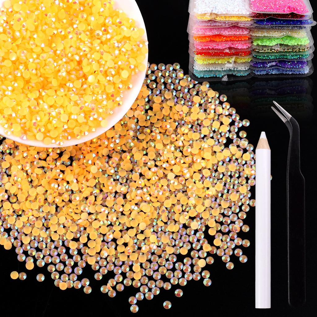 2Mm3Mm4Mm Flat Bottom Resin Drill Diy Handmade Mobile Phone Case Beauty Sticker Drill