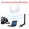 150Mbps WiFi Adapter USB Wireless Network Card 8188ETV High Gain 2.4GHz Wi-Fi Receiver Dongle with Antenna Ethernet Adapters for PC Laptop