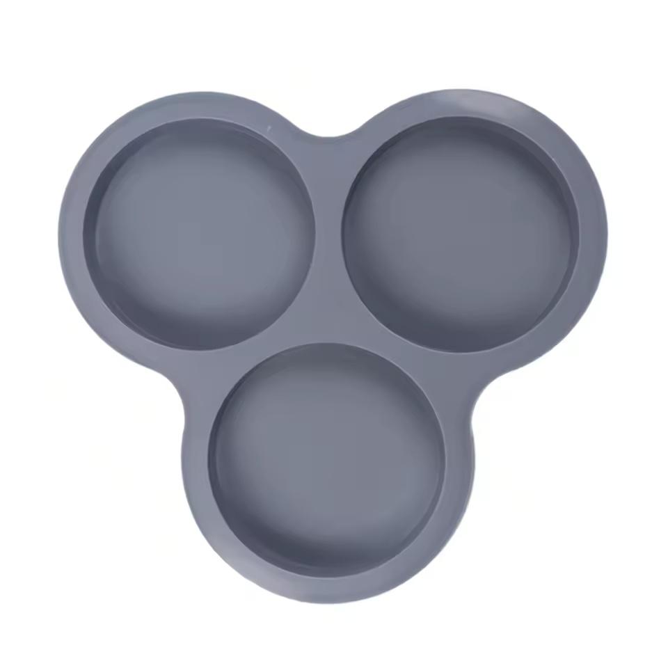 Силиконовая форма для яиц Форма для яиц для аэрофритюрницы Многоразовая 3-ячеечная форма для выпечки маффинов и кексов Кухонные аксессуары для приготовления пищи