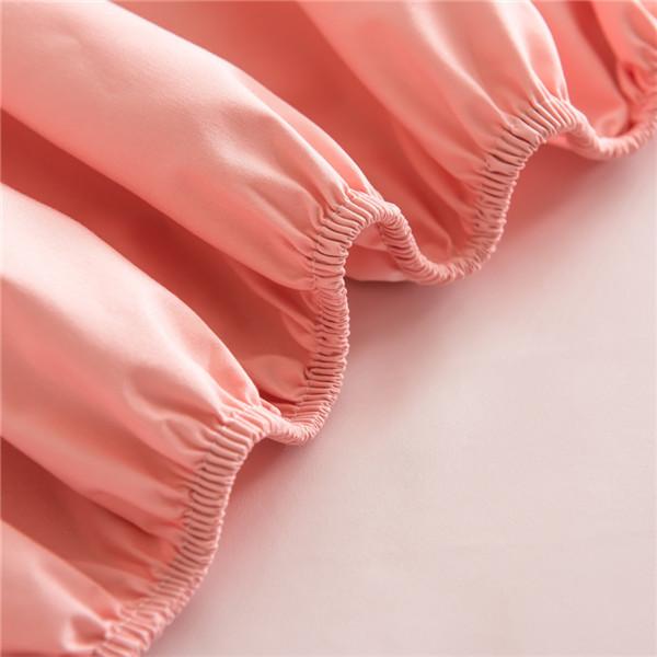 Waterproof Solid Bed Fitted Sheet Four Corners with Elastic Band Multi Size Anti-mite Mattress Cover Deep Pocket Bedsheets Bed Cover