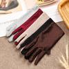 Soft Lady Girl Women's Gloves Full Finger Mittens Wrist Gloves & Mittens Sun Protection Dot Gloves