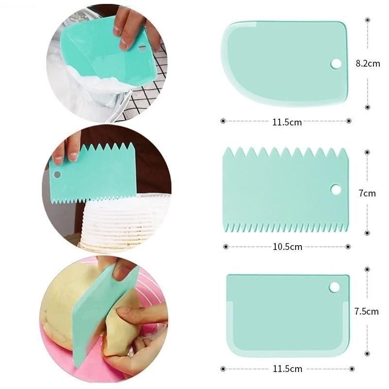 Butter Piping Bag Kit 34PCS Reusable Cake Decorator Nozzles and Scraper All in One DIY Baking Tools for Home Kitchen Parties