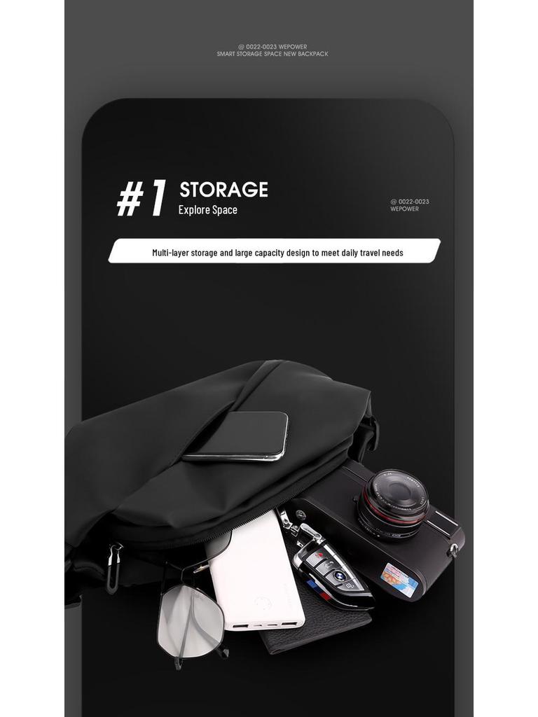 Wepower Мужская модная водостойкая нагрудная сумка кроссбоди с магнитной застежкой