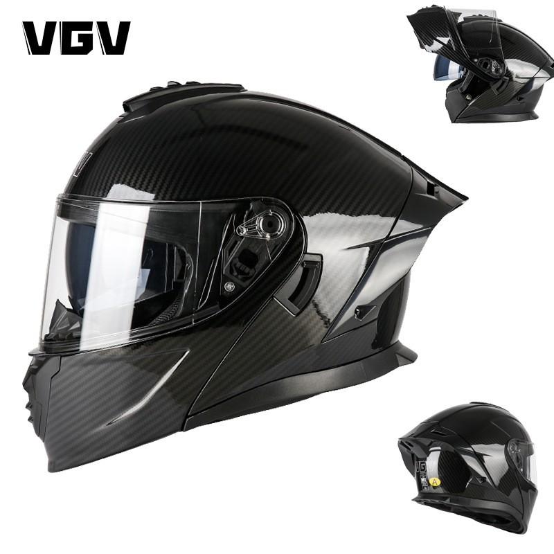 Full Face Motorcycle Helmet Flip-Up Modular Dual Lens DOT CCC Certified All Season Adult Unisex ABS