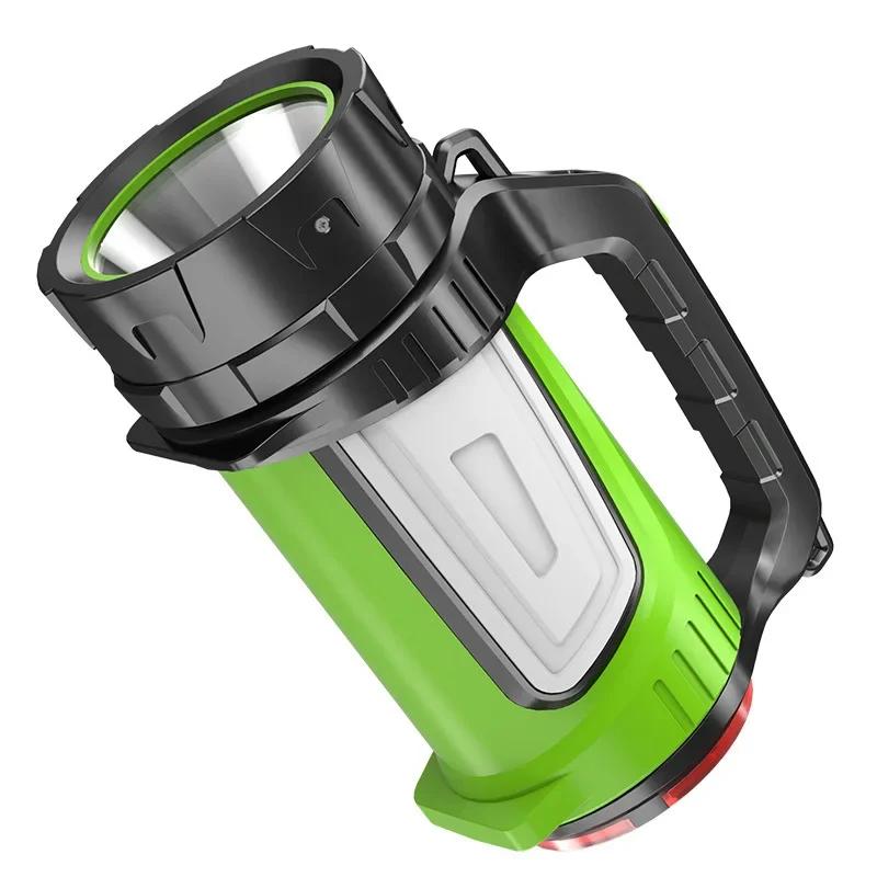 Многофункциональный открытый супер яркий аварийный светильник перезаряжаемый портативный прожектор боковой свет фонарик для восхождения на рыбалку