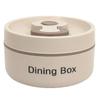 Stainless Steel Thermal Lunch Box Round Dining Box Insulated Food Container  Tableware