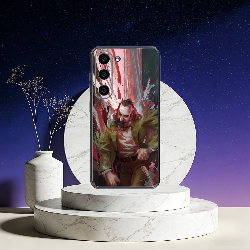 Game D-Disco E-Elysium Phone Case For Samsung Galaxy A73,A72,A71,A70,A53,A52,A51,Others Soft Black Cover