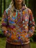 Fashion Women's Hooded Hoodies 3D Print Floral Graphic Abstract Sweatshirt Pullovers Streetwear Women's Clothing Fall Winter