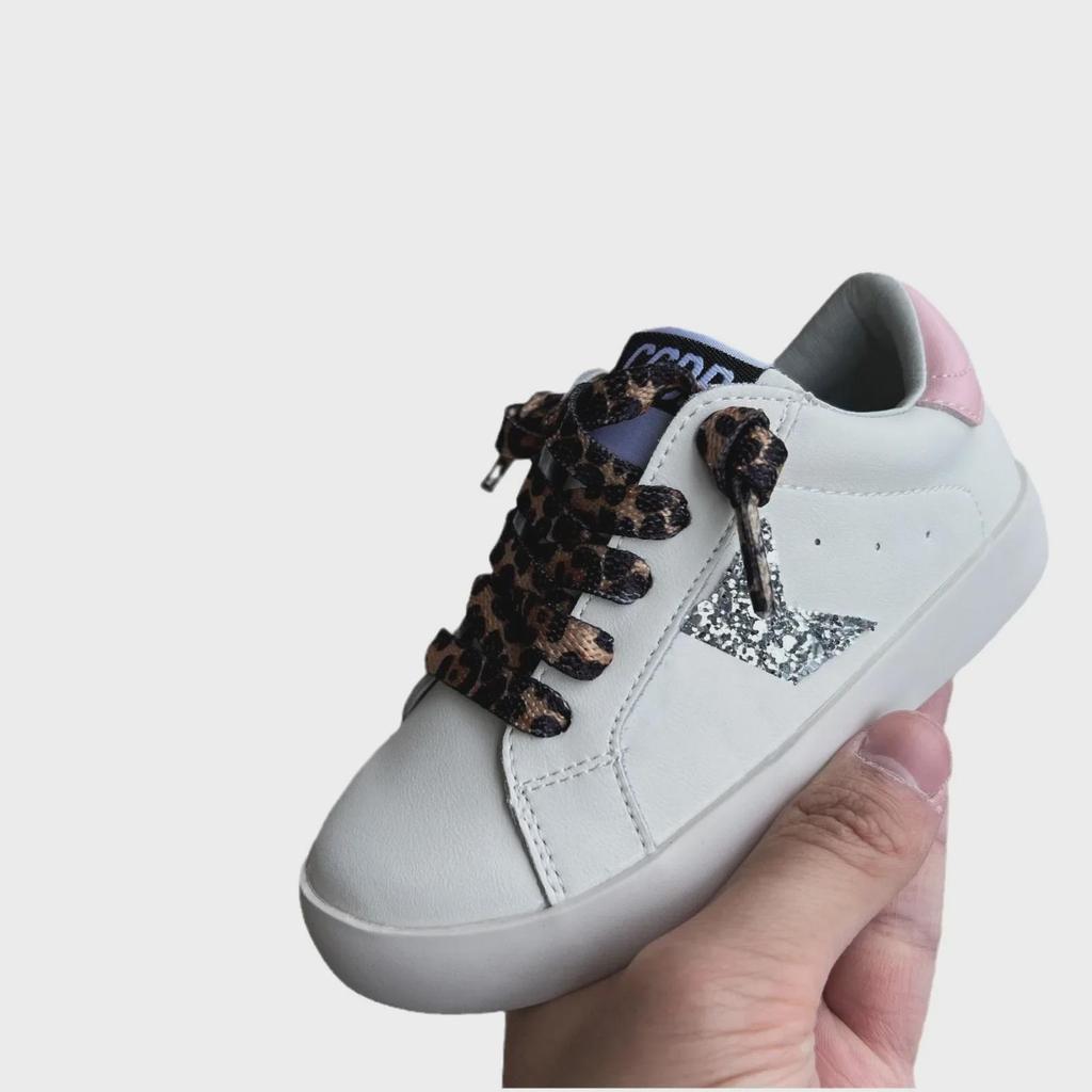 2007 г. Повседневные туфли для девочек с золотисто-розовыми звездами и пайетками, с мягкой подошвой