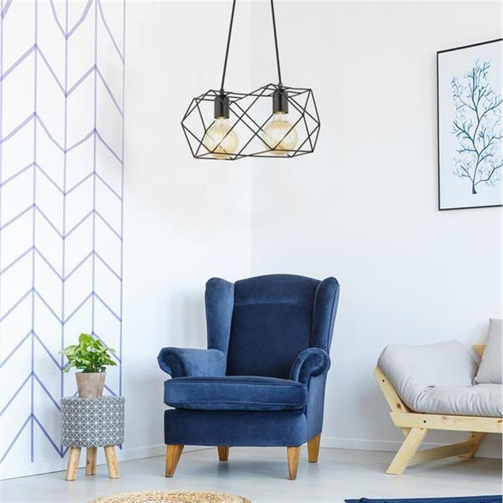 Люстра Sapphire Light Lily 2-х рядная черная