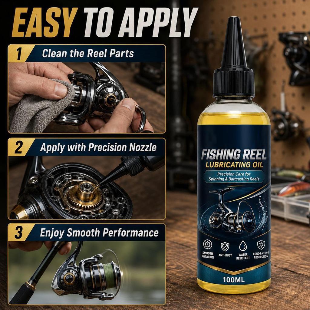 Fishing Reel Oil 100ml Heavy Duty Bearing Lubricant Rustproof Waterproof Long Lasting Care Oil for Treadmill Trimmer Maintenance