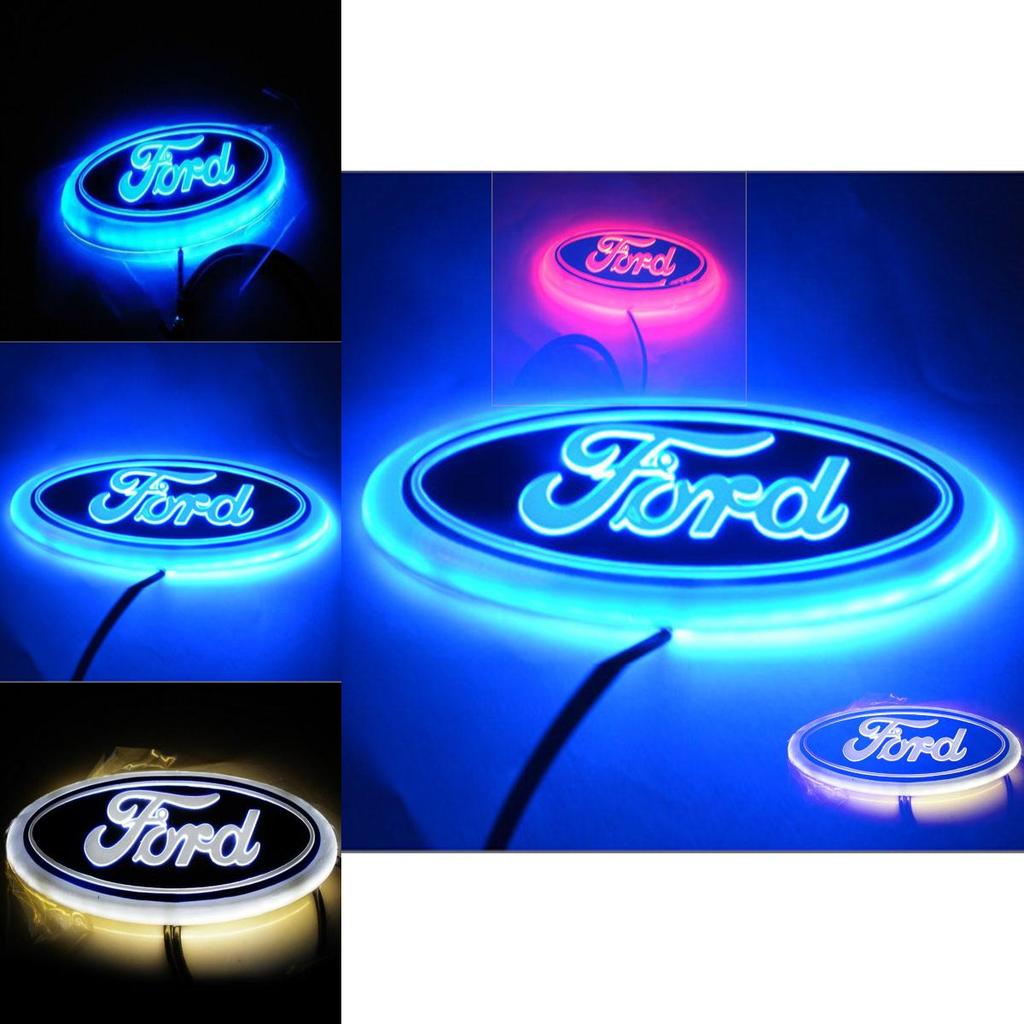 Мода Красочный 4d Автомобильный Светодиодный Задний Фонарь Логотипа Автомобиля Эмблема Значка Для Ford Fox Mondeo