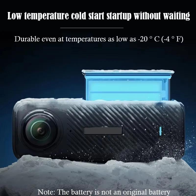 Для Insta 360 X4 2500mAh литий-ионный аккумулятор, зарядное устройство Amagisn на 3 слота, зарядное устройство для Insta360 X4, аксессуары