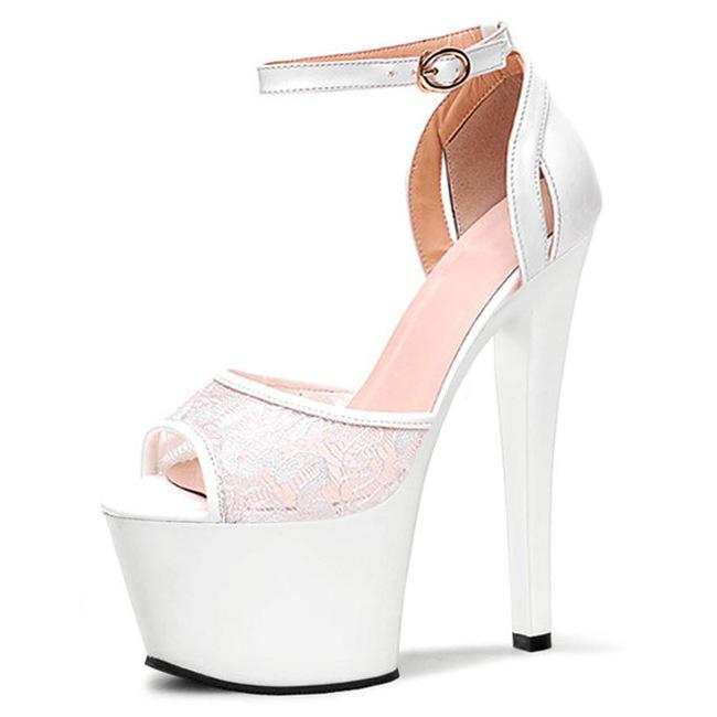 2025 весна новые босоножки fish mouth hate sky высокие тонкий каблук универсальные римские сетчатые женские туфли на высоком каблуке