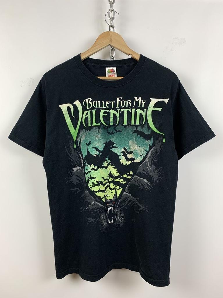 Bullet For My Valentine Scream Aim Tour Футболка унисекс черная Репринт KH10764