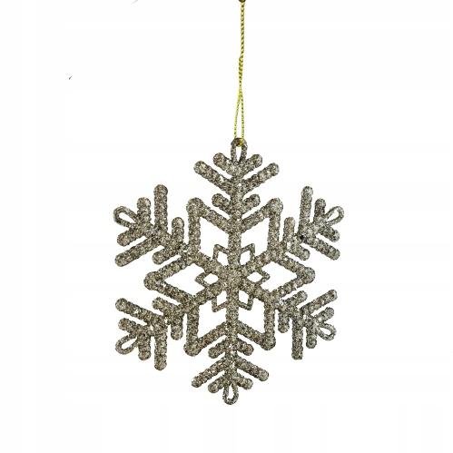 Openwork Snowflake Pendant - Champagne