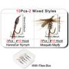 6/10Pcs/Box Biomimetic Wet Fly Flies Fishing Flies Artificial Insect Hook Bait Mosquito&Nymph Fly Fishing Trout Lures