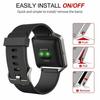 For Fitbit Blaze xDfind Steel Buckle Diagonal Texture Solid Color Silicone Watch Band