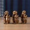 Monkeys Statue Set - Hear No Evil See No Evil Speak No Resin Monkey Figurines for Office and Home Decor - Memorable Gift Option