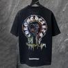 8936 CHROME HEARTS Лето 2026 Новый Высококачественный Хлопок Круглый Вырез Свободный Большой Размер Мужская и Женская Футболка Футболка для Пары