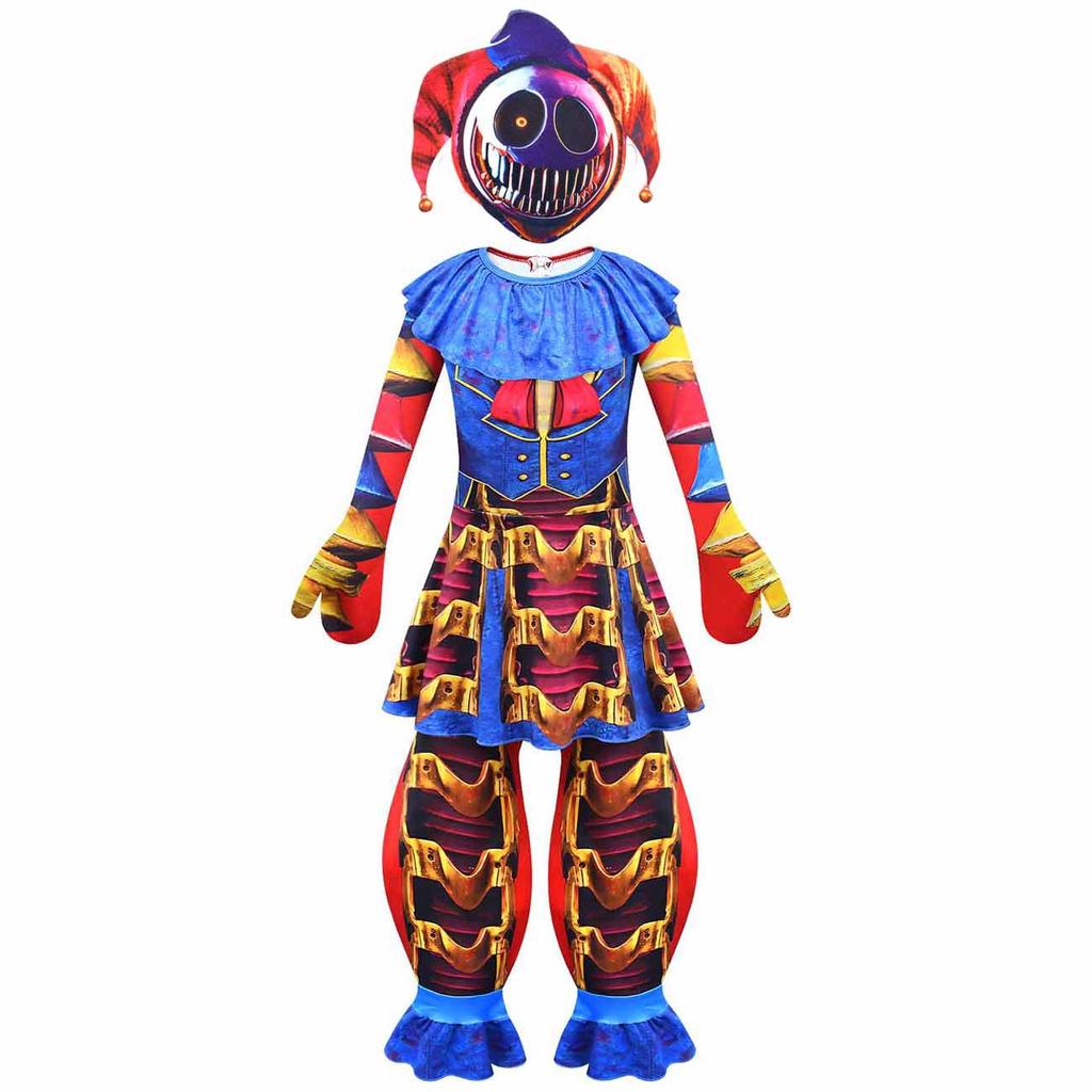Ужасающий Прототип Шут Клоун Косплей Комбинезон Детский Хэллоуин Fnaf Костюм Монстра Детский Комбинезон Ромпер Наряд для Вечеринки/Выступления