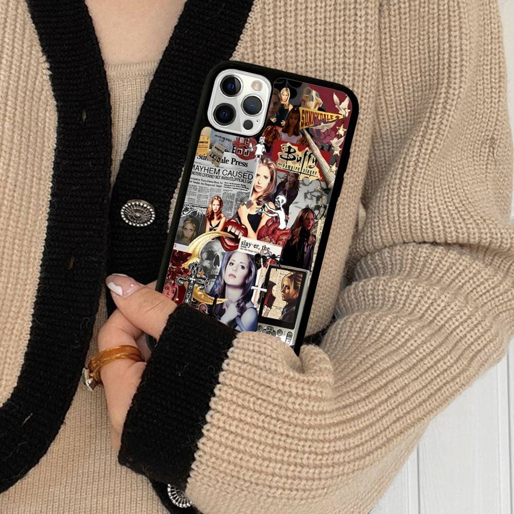 B-Buffy The Vampire Slayer Phone Case For IPhone 17 16 15 14 13 12 11 Pro Max Plus MiNi 17Air PC+TPU Armor Cover