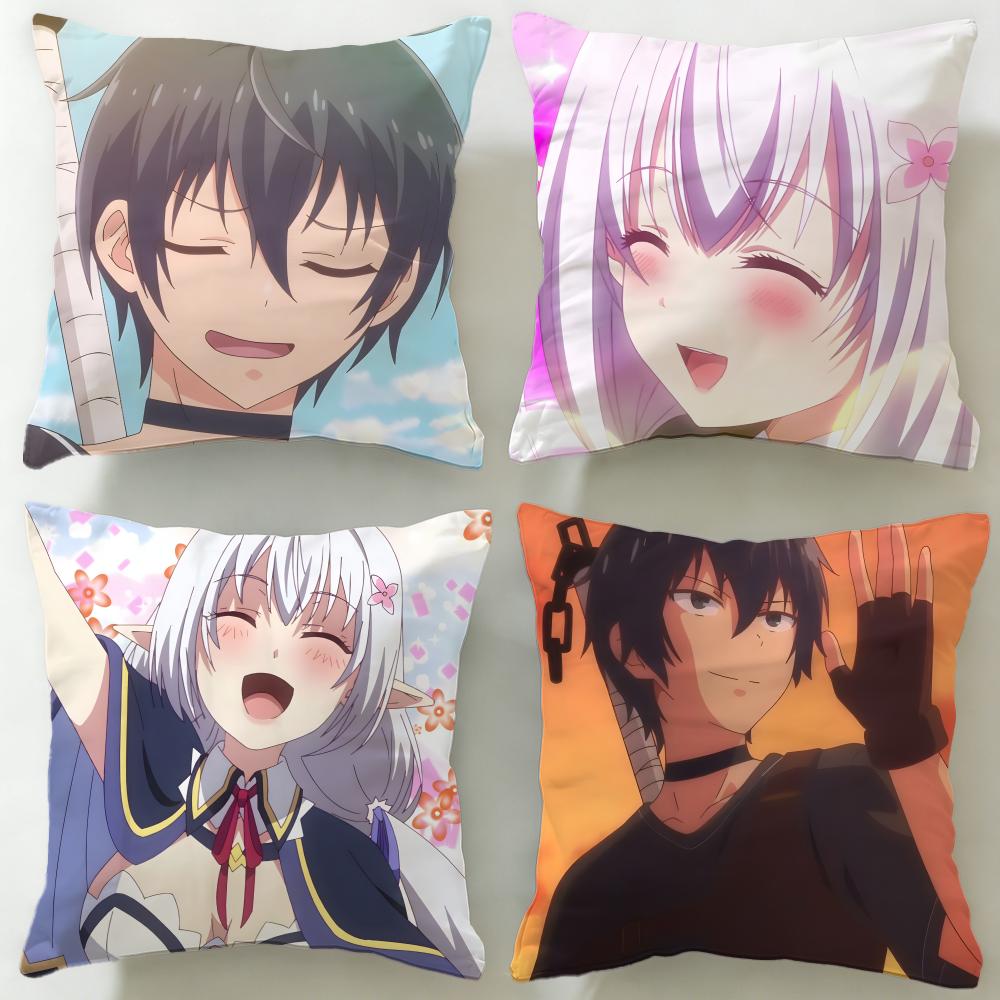 Summoned to Another World for a Second Time Cushion Cover Soft EasyWash Pillow Case Versatile for Couch Bed Travel