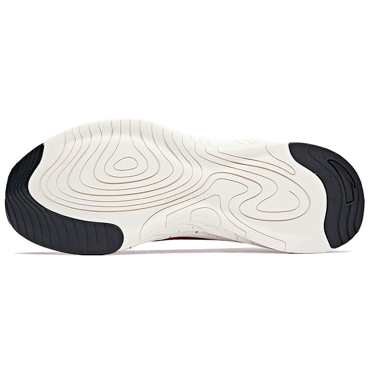 Anta Breathable Mesh Low-Top Running Shoes Men Sneakers Black Red 112115557-5