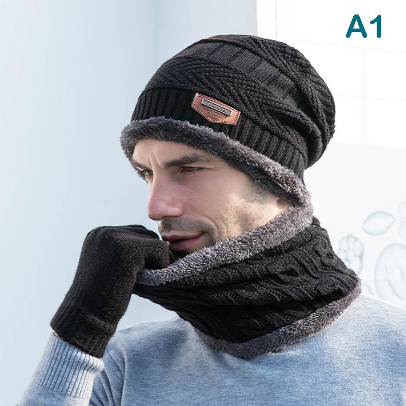 Зимние шапки для мужчин Skullies Beanie Hat Зимняя кепка для мужчин и женщин Шерстяной шарф Шапки