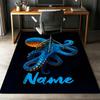 Custom Name Octopus Printed Carpet,Rug for Office Chair Living Room Bedroom Kitchen Room Decor Gifts.