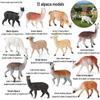 Kids' Wild Animal Figures: Lion, Tiger, Cow, Goat, Rhino, Horse, Leopard, Elephant - Plastic Educational Toys