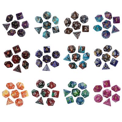 Ramidos 7 шт. игра Dungeons Dragons многогранные D4-D20 многогранные акриловые кости