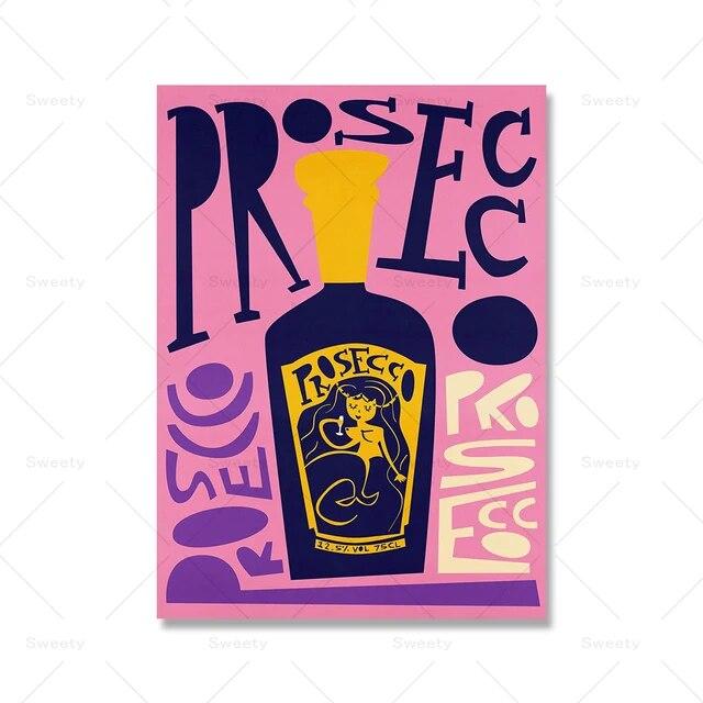 Мохито Коктейль Кухня Плакат Алкоголь Винтаж Холст Картина Гостиная Общежитие Настенная Картина