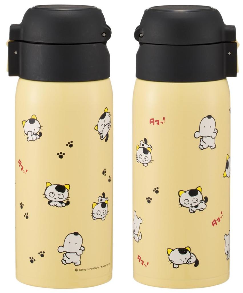 Skater Вакуумная двойная структура прямая питьевая кружка из нержавеющей стали бутылка одно нажатие открывается 350 мл Tama Friends 350 мл вакуумная двойная структура прямая