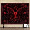 Викингский Дракон Гобелен, Дракон Древних Рун Тотем Мифология Норвегии Настенное Искусство Гобелены, Черно-Белый Мистический Геометрический Норвежский