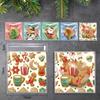 50/100pcs DIY Xmas Biscuit Bag Self Adhesive Sugar Cookies Bag New Christmas Candy Bag  Christmas