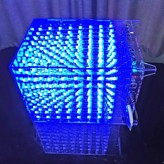 Электронное оборудование, 8 слоев, динамический 3D 8x8x8, набор светодиодных кубов «сделай сам», для практического обучения пайке